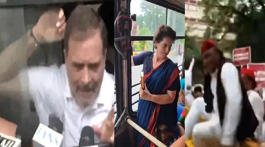 Opposition MPs Protest: वोटर वेरिफिकेशन के खिलाफ विपक्ष का मार्च, राहुल-प्रियंका-अखिलेश हिरासत में