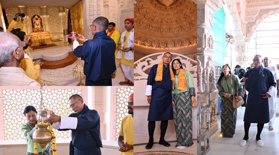 अयोध्या पहुंचे भूटान के प्रधानमंत्री दासो शेरिंग तोबगे, रामलला के दर्शन कर लिया आशीर्वाद