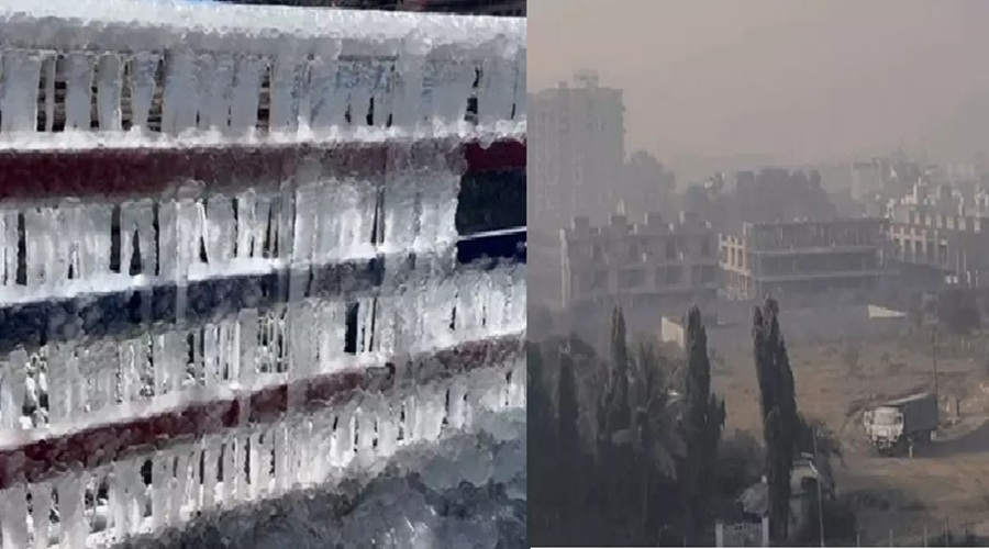 राजस्थान-MP के 16 शहरों में तापमान 10 डिग्री से नीचे, बद्रीनाथ में नदी-झरने जमे