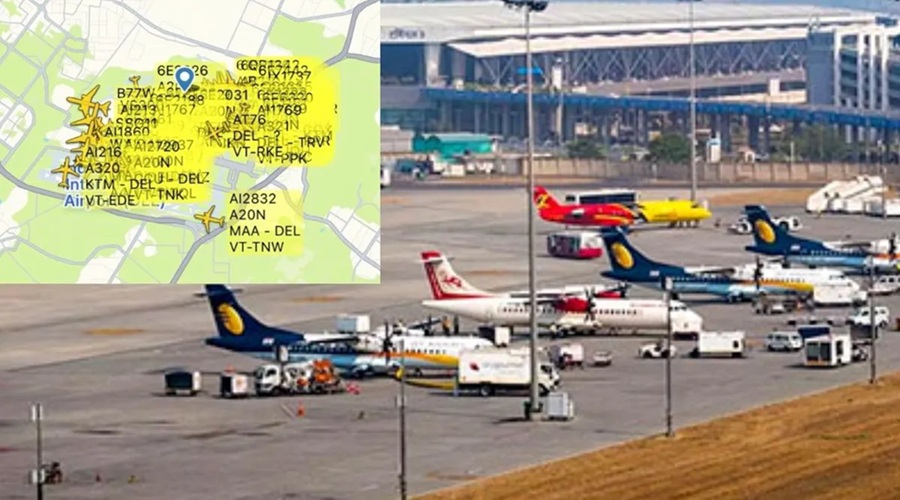 Delhi Airport पर तकनीकी खराबी से 100 फ्लाइट्स डिले, एयर कंट्रोलर्स को सही जानकारी नहीं