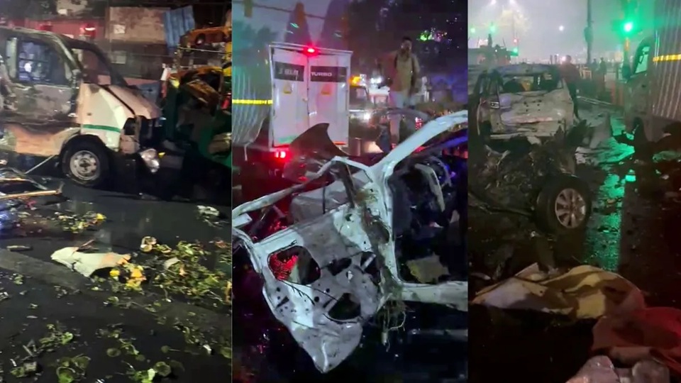 Delhi Blast: लाल किला मेट्रो स्टेशन के पास कार में ब्लास्ट, 8 की मौत; देखें Video