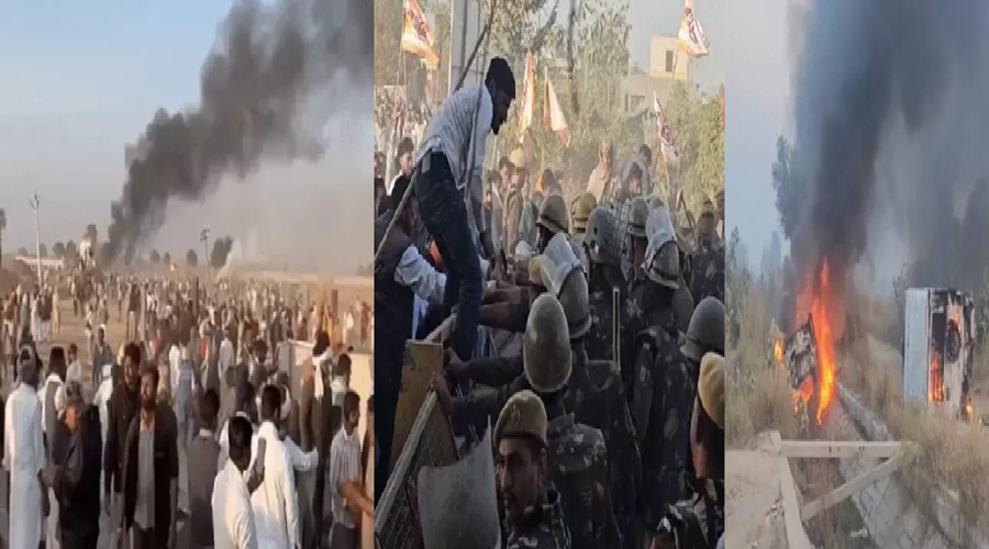 राजस्थान के हनुमानगढ़ में किसानों का बवाल, घर छोड़कर भागे लोग; हिंसा के बाद इंटरनेट बंद