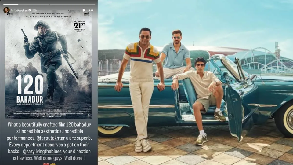Hrithik Roshan को पसंद आई ‘120 बहादुर’, तारीफ में शेयर किया पोस्ट