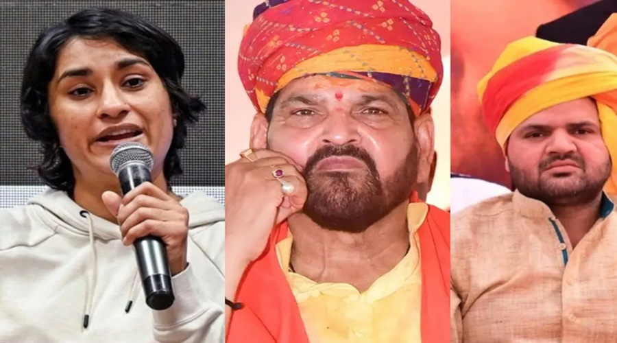 विनेश फोगाट के बयान पर सांसद करण भूषण और पिता बृजभूषण ने साधा निशाना, कही बड़ी बात