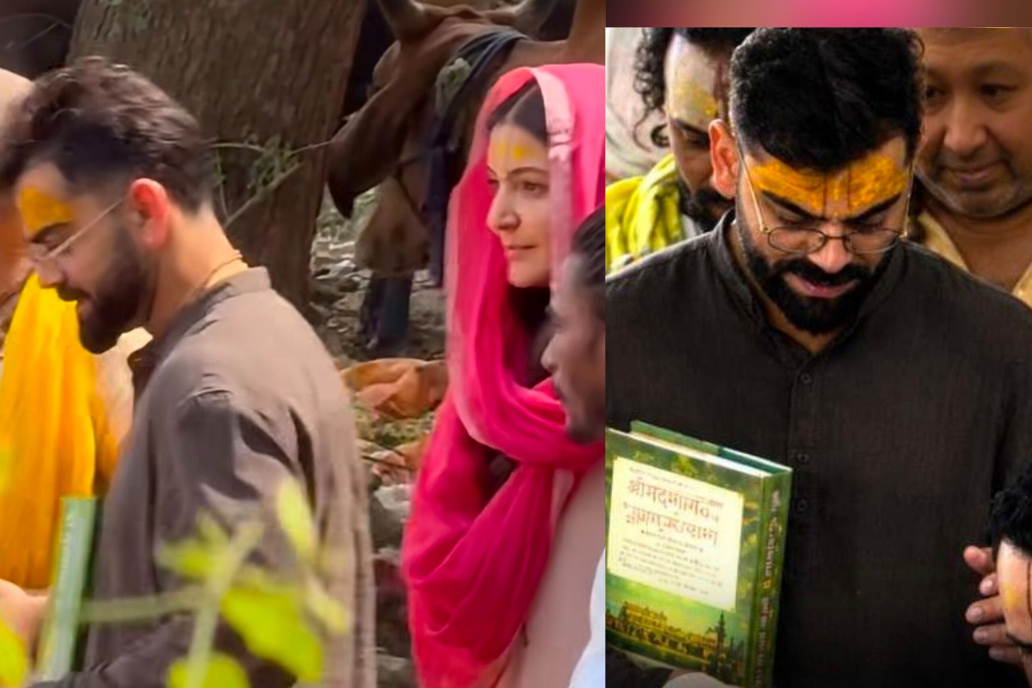 Virushka पहुंचे प्रेमानन्द महाराज के आश्रम, लिया गुरु का आशीर्वाद