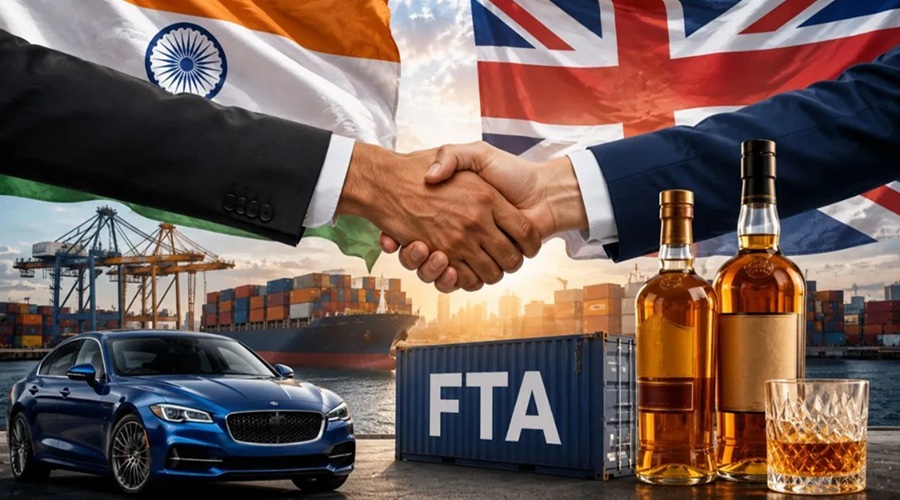 अब व्हिस्की, कारें और कपड़े मिलेंगे सस्ते, भारत-UK के बीच फ्री ट्रेड एग्रीमेंट आज से लागू