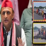 22 दिन में आठ जगह धंसा लखनऊ-कानपुर एक्सप्रेसवे, अखिलेश बोले- ये भाजपाई तरक्‍की की नई हवा