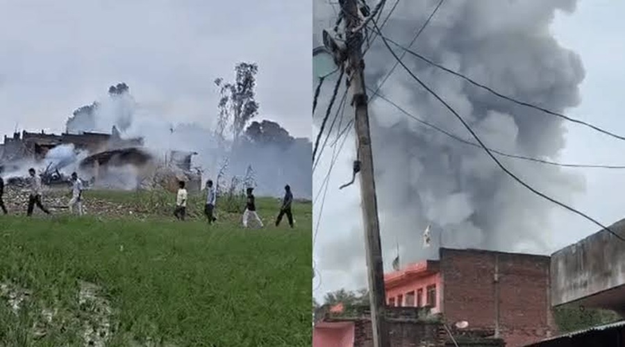 UP Firecracker Factory Blast: इंस्पेक्टर समेत 9 पुलिसकर्मी सस्पेंड, फैक्ट्री मालिक एनकाउंटर में अरेस्ट