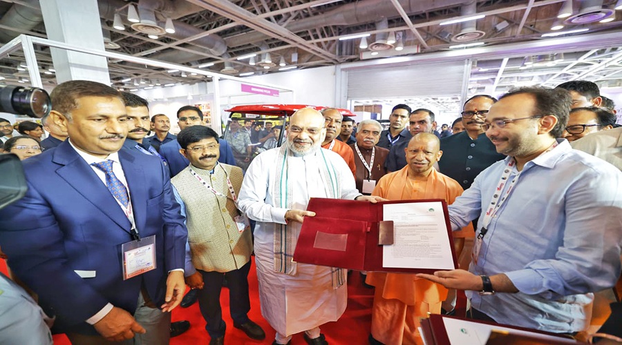 ‘यूपी इंटरनेशनल ट्रेड शो’ का उद्घाटन, अमित शाह बोले- योगी ने सपा की गुंडागर्दी नेस्तनाबूद की