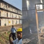 लखनऊ एयरपोर्ट के लेबर कैंप में लगी आग, पीवीसी से बने 33 कमरे जले