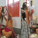 गोरखनाथ मंदिर में सीएम योगी ने किया कन्या पूजन, पैर धोकर टीका लगाया
